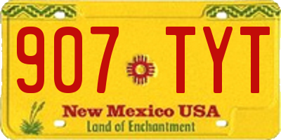 NM license plate 907TYT