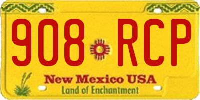 NM license plate 908RCP