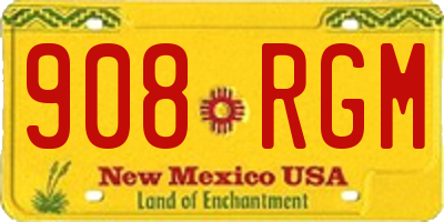 NM license plate 908RGM