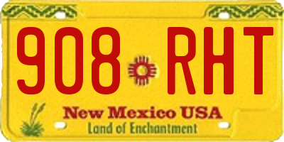 NM license plate 908RHT