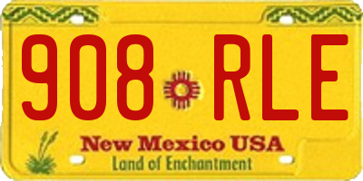 NM license plate 908RLE