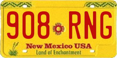 NM license plate 908RNG