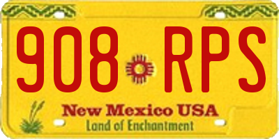 NM license plate 908RPS