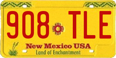 NM license plate 908TLE