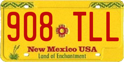 NM license plate 908TLL