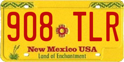 NM license plate 908TLR