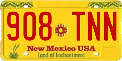 NM license plate 908TNN