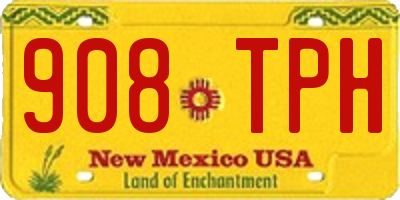 NM license plate 908TPH