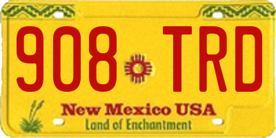 NM license plate 908TRD