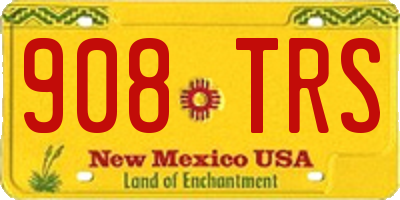NM license plate 908TRS