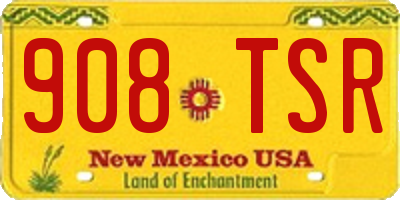 NM license plate 908TSR