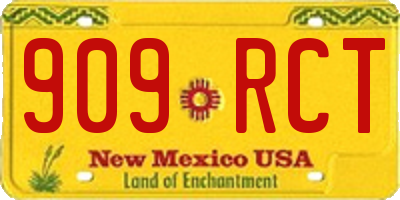 NM license plate 909RCT