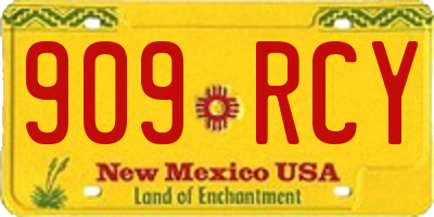 NM license plate 909RCY