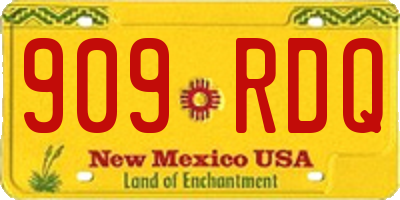 NM license plate 909RDQ