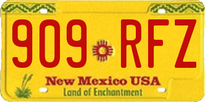 NM license plate 909RFZ