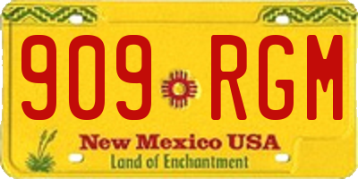 NM license plate 909RGM