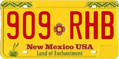 NM license plate 909RHB