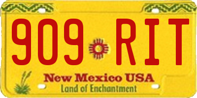 NM license plate 909RIT
