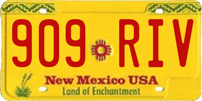 NM license plate 909RIV
