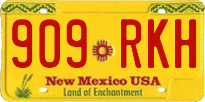 NM license plate 909RKH