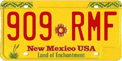 NM license plate 909RMF