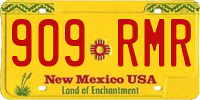 NM license plate 909RMR