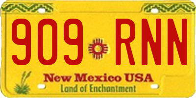 NM license plate 909RNN
