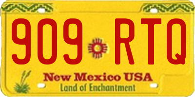 NM license plate 909RTQ