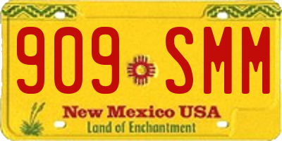 NM license plate 909SMM