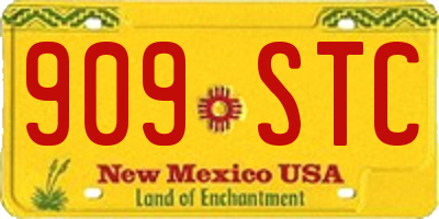 NM license plate 909STC