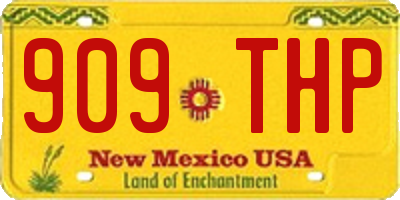 NM license plate 909THP