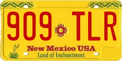NM license plate 909TLR