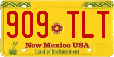 NM license plate 909TLT