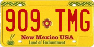 NM license plate 909TMG