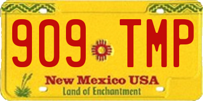 NM license plate 909TMP