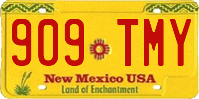 NM license plate 909TMY