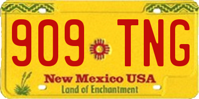 NM license plate 909TNG