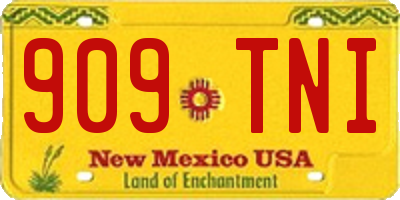 NM license plate 909TNI
