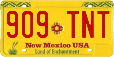 NM license plate 909TNT
