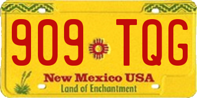 NM license plate 909TQG