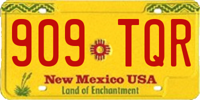 NM license plate 909TQR