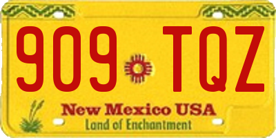 NM license plate 909TQZ
