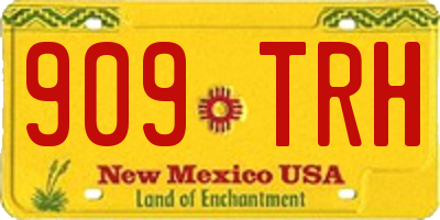 NM license plate 909TRH