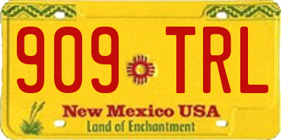 NM license plate 909TRL