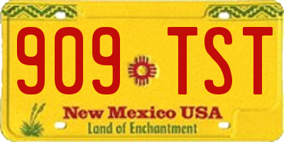 NM license plate 909TST