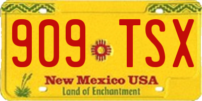 NM license plate 909TSX