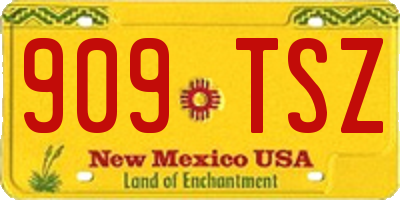 NM license plate 909TSZ