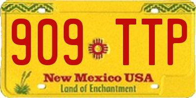 NM license plate 909TTP