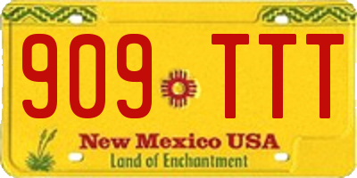 NM license plate 909TTT