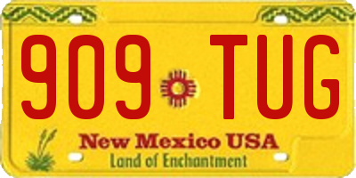 NM license plate 909TUG